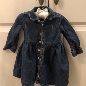 Ralph Lauren infant denim dress 9 months